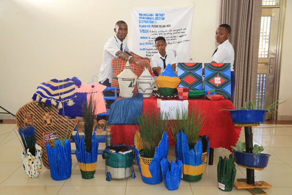 Among of the products showcased, concerns environmental protection through plastics recycling