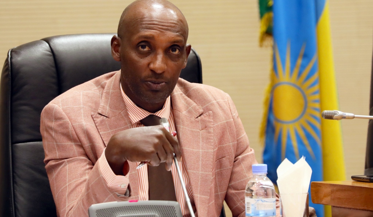 Richard Tusabe, Minister of State in Charge of the National Treasury at the Ministry of Finance and Economic Planning addresses members of Parliament on June 8. Courtesy