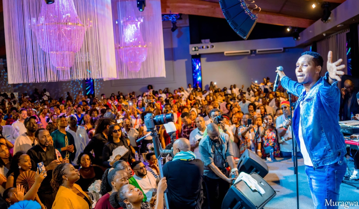 Thousands of revelers turned up for Mbonyi concerts in Brussels, Belgium. Courtesy photo