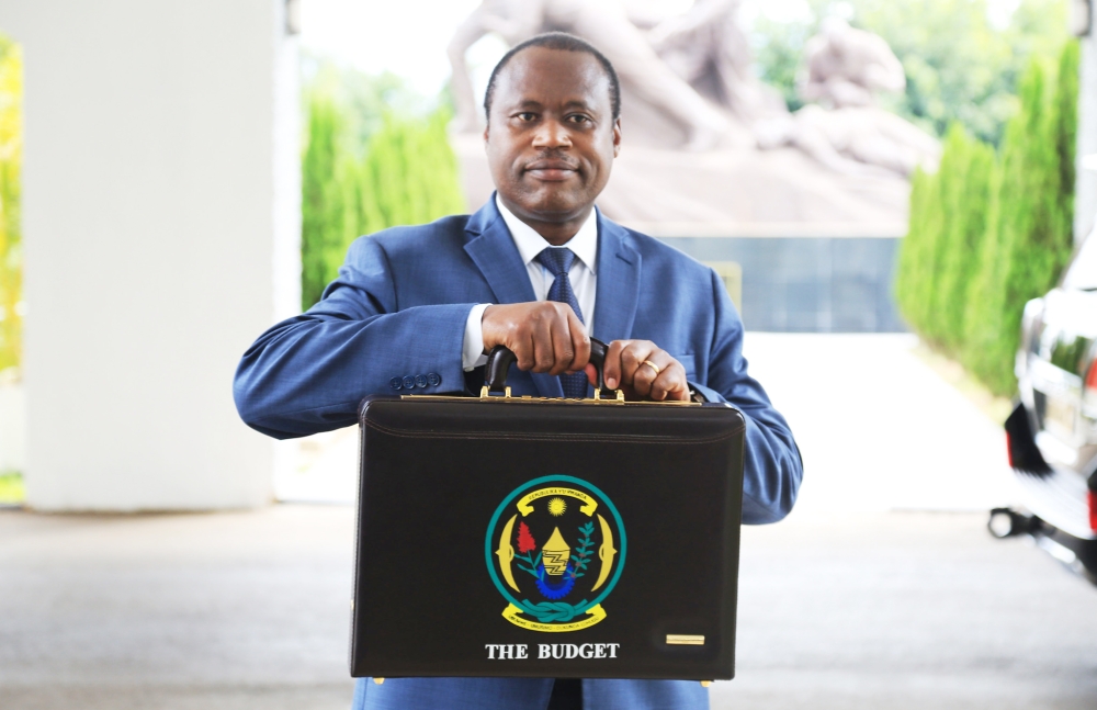 The Minister of Finance and Economic Planning, Dr Uzziel Ndagijimana, will present the proposed national budget for the fiscal year 2023-2024 before parliament this afternoon.Photo by Sam Ngendahimana