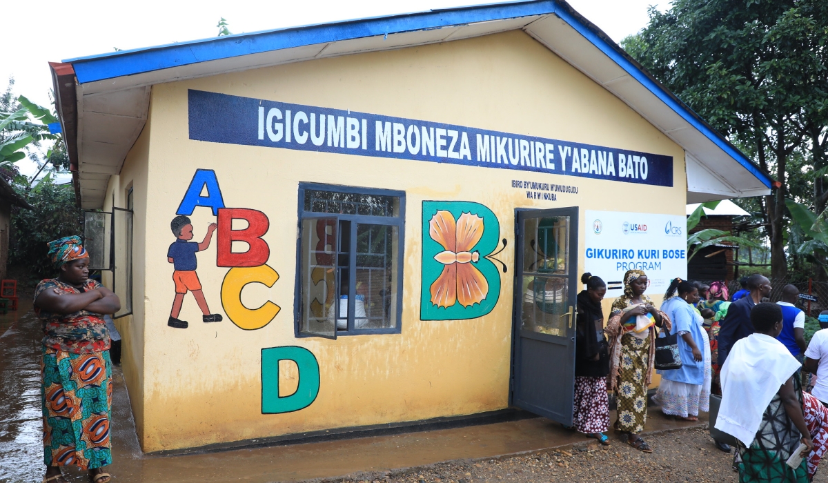 A centre where parents are trained on how to fight stunting and malnutrition in Nyamasheke. Craish Bahizi