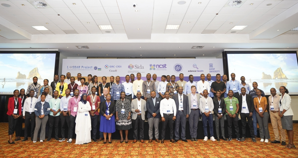 Officials and participants pose for a group photo after the inauguration of a two-day workshop on Thursday, June 15. All photos by Emmanuel Dushimimana