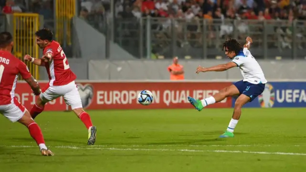 Trent Alexander-Arnold scored a brilliant long-range goal during England&#039;s 4-0 win away at Malta on Friday evening.
