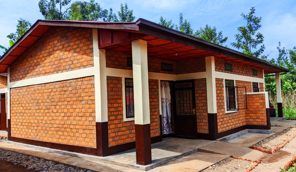 One of new homes that were given to 70 families of survivors of the 1994 Genocide against the Tutsi who were renting or being accommodated by relatives. The handover took place  on Thursday, June 15.Photos by Germain Nsanzimana