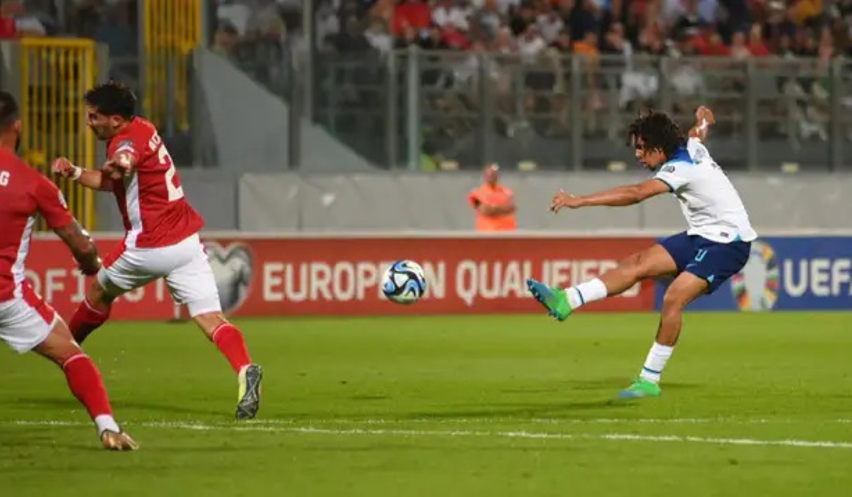 Trent Alexander-Arnold scored a brilliant long-range goal during England&#039;s 4-0 win away at Malta on Friday evening.
