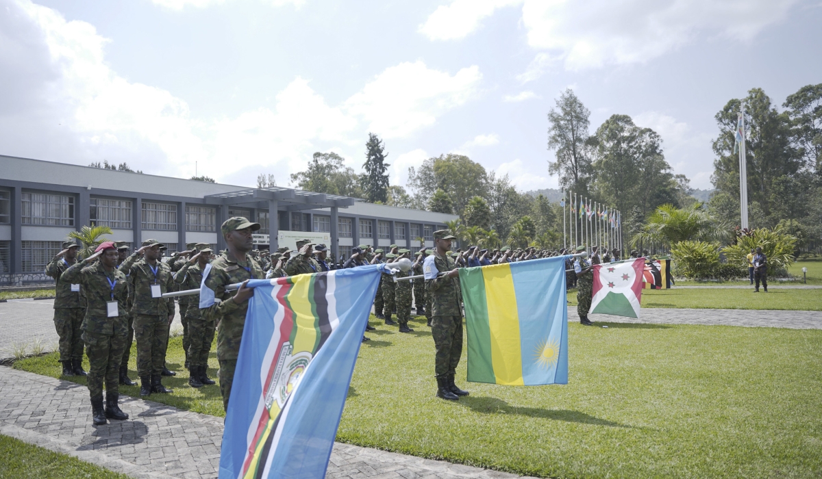 The 600 participants from five countries in the East African Community will conduct  the two-week-long exercise at the RDF Command and Staff College Nyakinama in Musanze District. All photos by Emmanuel Dushimimana