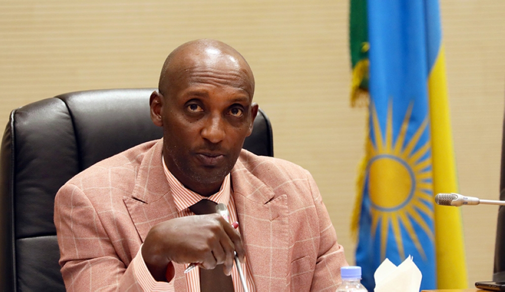Richard Tusabe, Minister of State in Charge of the National Treasury at the Ministry of Finance and Economic Planning addresses members of Parliament on June 8. Courtesy