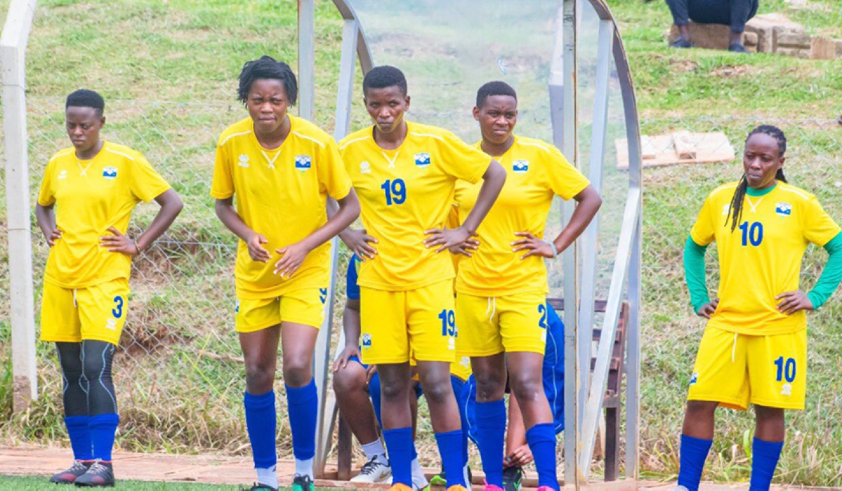 National football women&#039;s team during a traing session. Grace Nyinawumuntu, the new head coach, has named a 25-woman provisional squad for the 2024 Summer Olympics qualifying games against Uganda