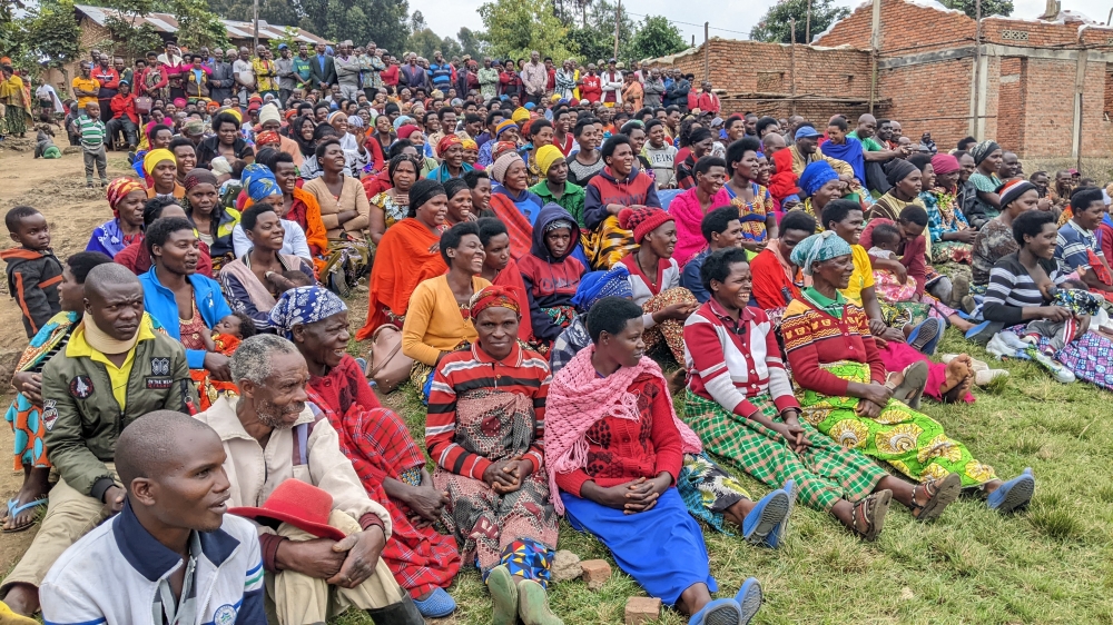 Kabazungu residents, Musanze Sector, attend Inteko z’Abaturage&#039; or Citizen Assemblies which takes place every Tuesday, across the country.
