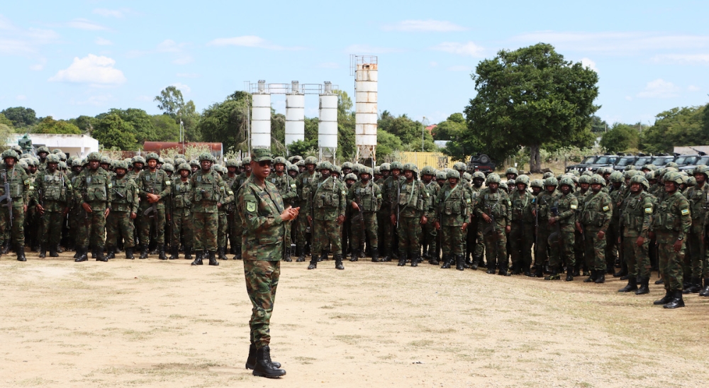 General James Kabarebe, the Senior Defence and Security Advisor to President Paul Kagame visits Rwandan Security Forces in Cabo Delgado Province, Mozambique , on Friday, June 23.Courtesy