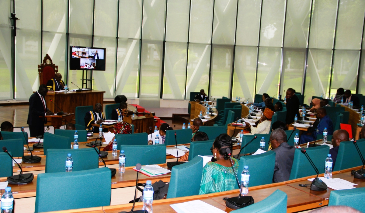Members of EALA during a plenary session that passed the East African Community (EAC) budget for the financial year 2023-2024 in Arusha on June 22, 2023. Courtesy