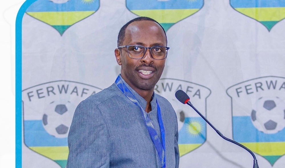 Alphonse Munyantwali has been elected to lead FERWAFA in the next two years during an extraordinary general assembly in Kigali, on Saturday, June 23. Courtesy
