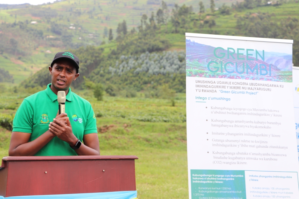 Jean Marie Vianney Kagenza, Team Leader of the Green Gicumbi project.