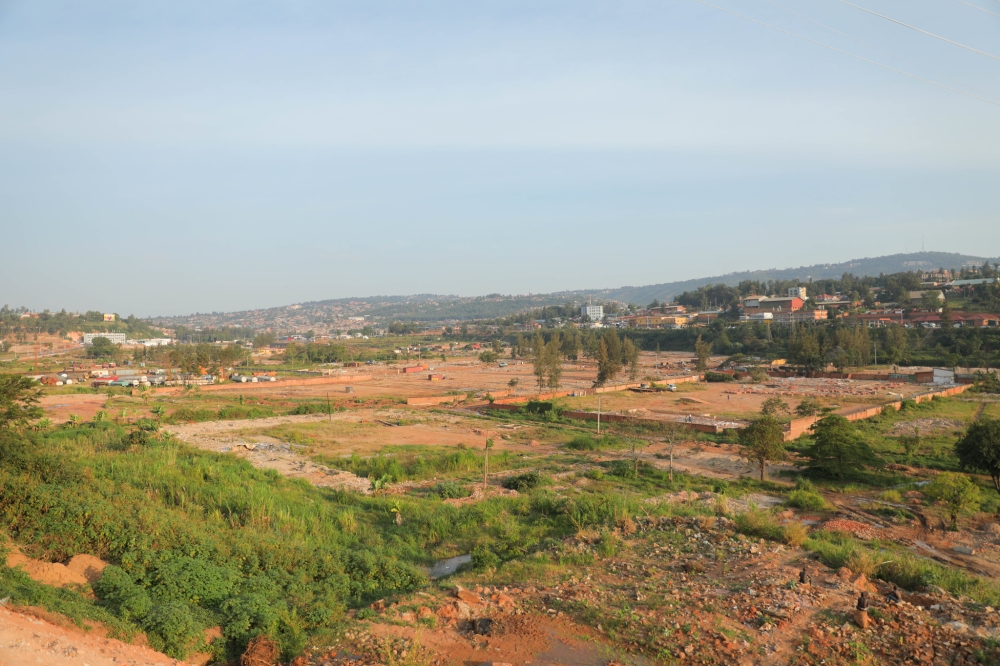 Gikondo wetland after factories and businesses in the former industrial park were relocated to the Special Economic Zone to pave way for the restoration of the wetland. Sam Ngendahimana