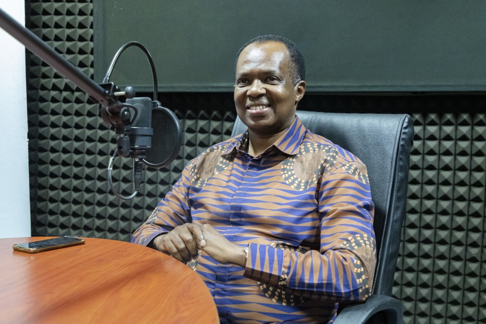 Rwanda’s former ambassador to DR Congo Vincent Karega during an interview with the New Times in Kigali on Friday,on June 24, 2023. Photo by Christianne Murengerantwari
