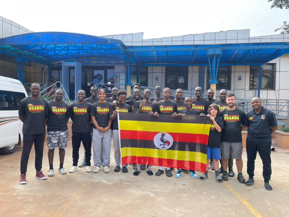 Uganda U16 team upon arrival for the FIBA Africa Zone 5 qualifiers-courtesy