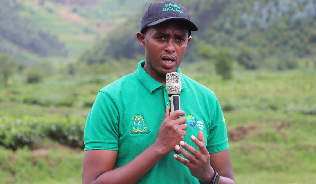 Jean Marie Vianney Kagenza, Team Leader of the Green Gicumbi project. Photos: Courtesy.