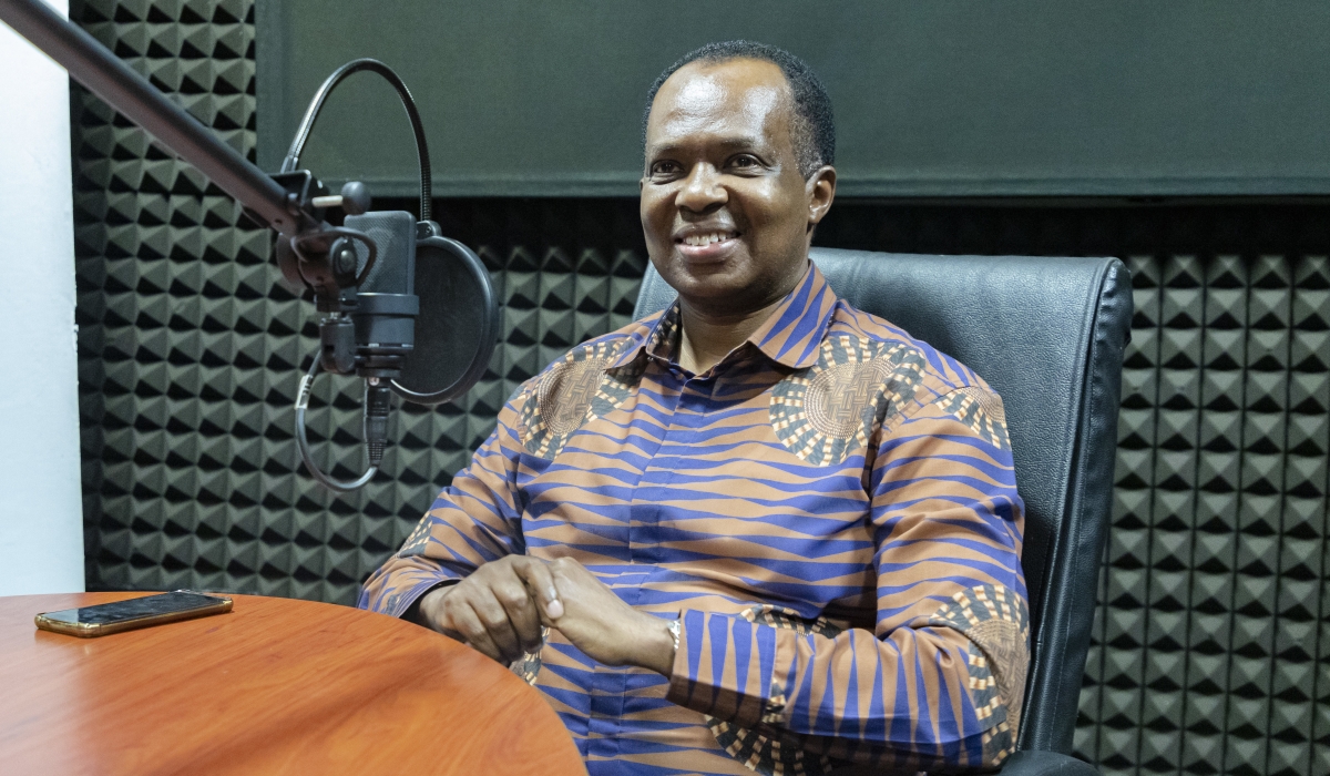 Rwanda’s former ambassador to DR Congo Vincent Karega during an interview with the New Times in Kigali on Friday,on June 24, 2023. Photo by Christianne Murengerantwari
