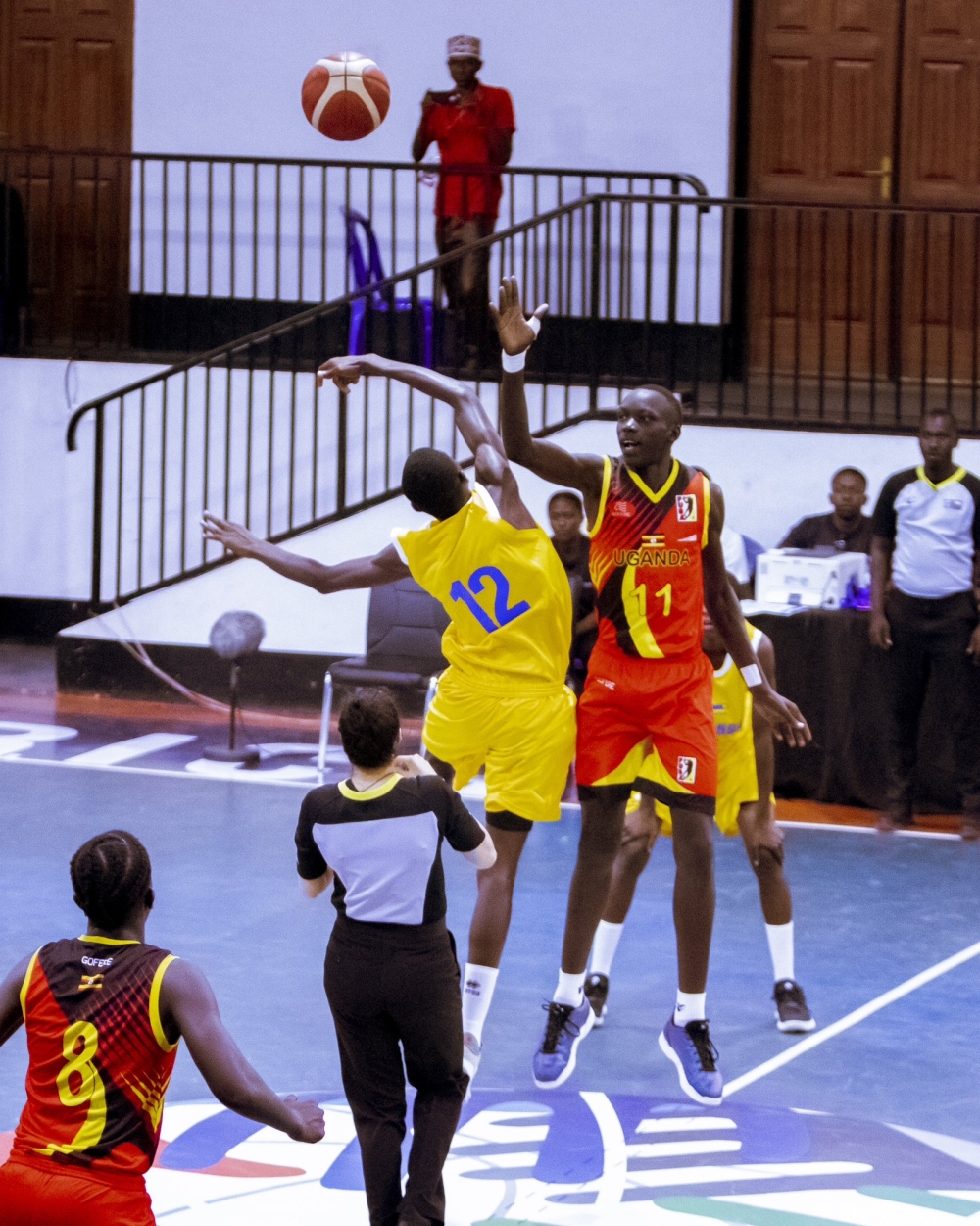 Rwanda U-16 boys&#039; team beat  Uganda 56-59 in Wednesday’s opening game of  the FIBA U16 Zone V African Basketball Championship qualifiers at Lycée de Kigali Gymnasium. Courtesy