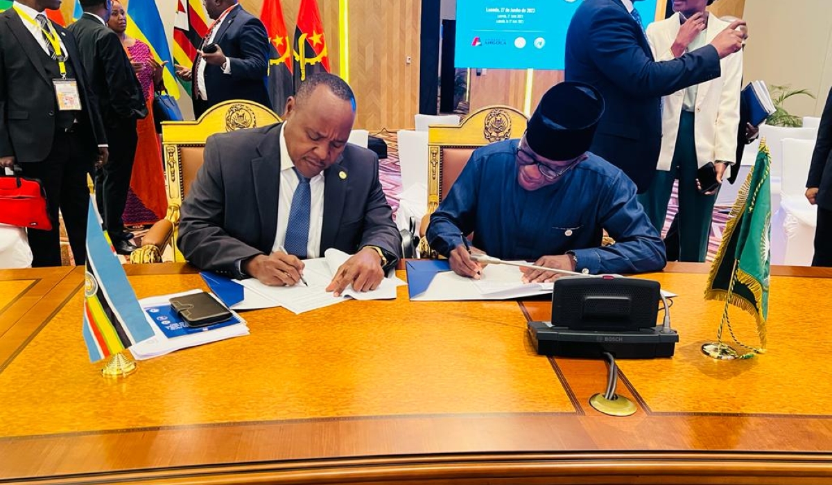 On the sidelines of the Quadripartite Summit in Luanda, Angola, on Tuesday, June 27, 2023, EAC Secretary General Peter Mathuki and the AU Commissioner for Political Affairs, Peace and Security, Bankole Adeoye, signed a $2 million grant agreement aimed at facilitating the operation of the EAC-Regional Force in eastern DR Congo.