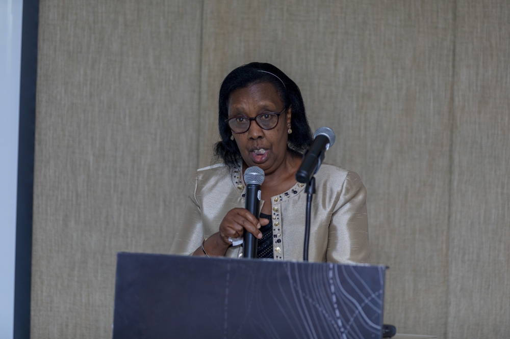 Rose Rwabuhihi, the Chief Gender Monitor in the Gender Monitoring Office, commended the commitment and dedication of women working in the finance sector