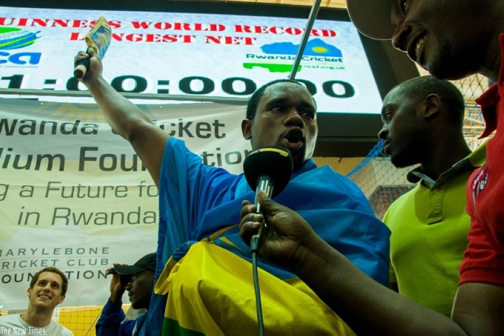 Eric Dusingizimana sets Guinness world record in cricket