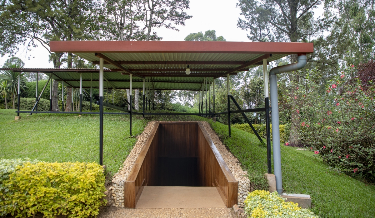 The main bunker at Mulindi. one of the captivating sights at Mulindi is bunkers hidden underneath this idyllic beauty. Photos by Christianne Murengerantwari