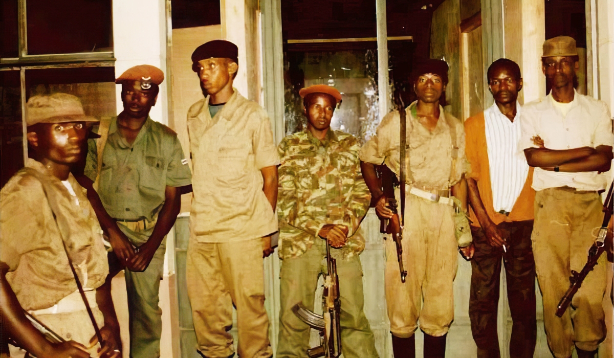 Some of the RPA fighters during the liberation struggle.