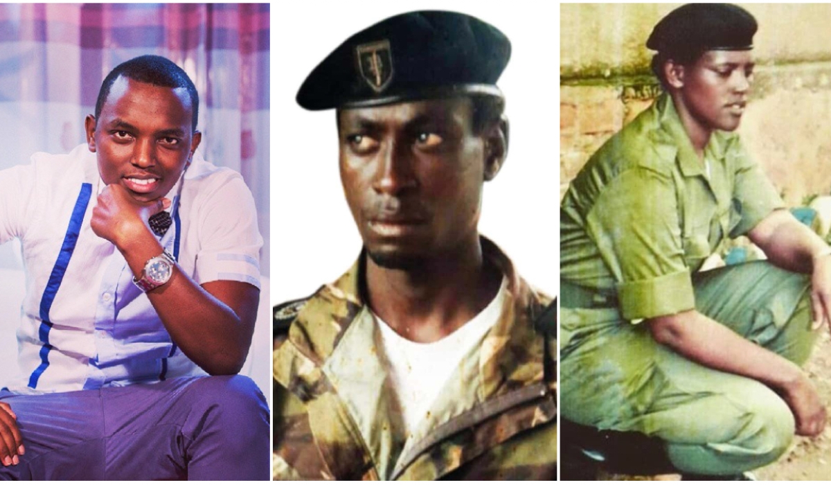 A collage of Tom Close&#039;s late parents, Lt Col Edward Karangwa and Sgt Grace Dukuze.