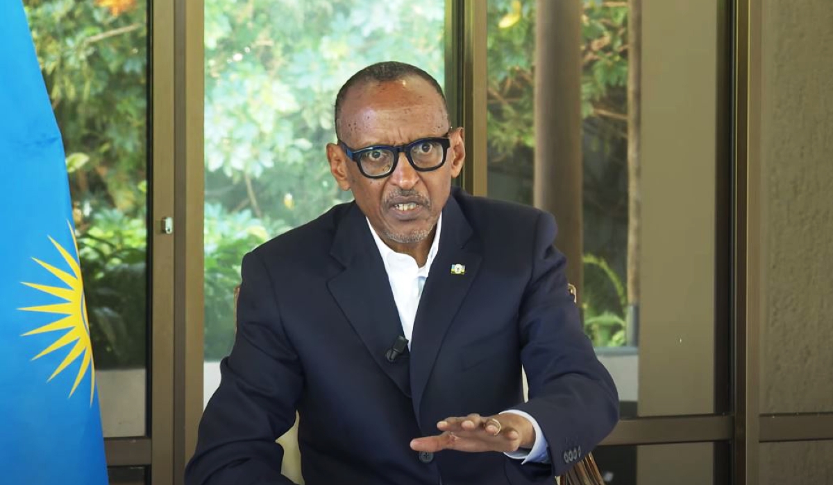 President Paul Kagame during a televised conversation dubbed ‘Ask the President’ on the national broadcaster, in Kigali on Tuesday, July 4.Courtesy