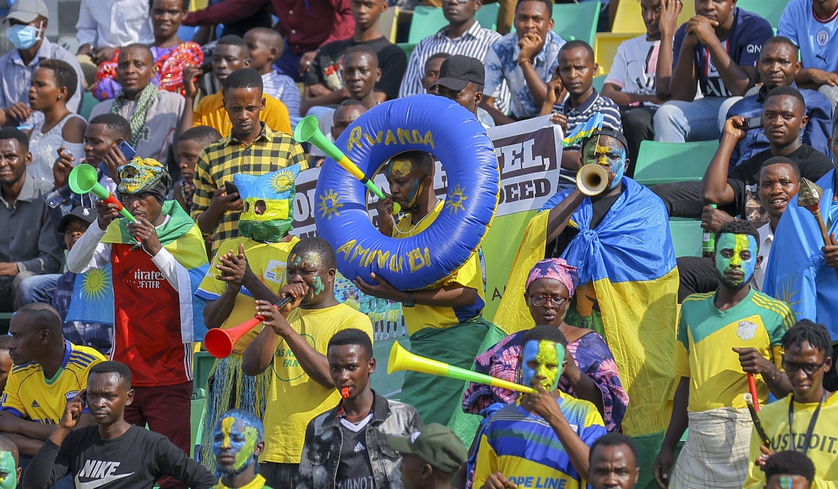 National football team supporters look disappointed when Amavubi lost against  Mozambique at Huye stadium on on June 18, 2023.Photo by Olivier Mugwiza
