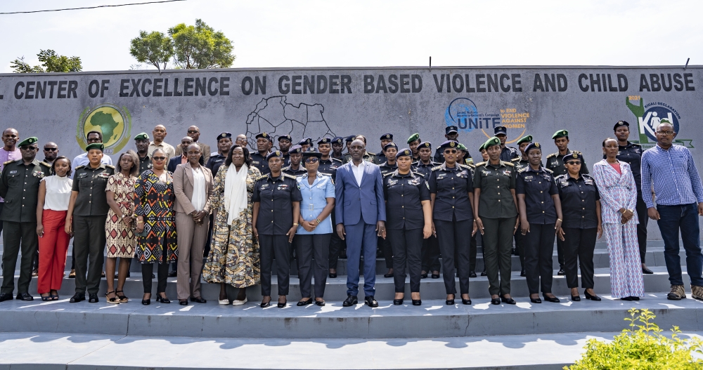 The participants pose for a group photo after the workshop on Thursday, July 29. PHOTOS BY EMMANUEL DUSHIMIMANA