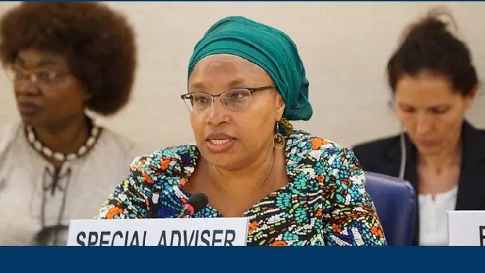 The United Nations Special Advisor on the Prevention of Genocide, Alice Wairimu Nderitu,  speaking on Tuesday, July 4, during her briefing to the Geneva-based UN Human Rights Council.