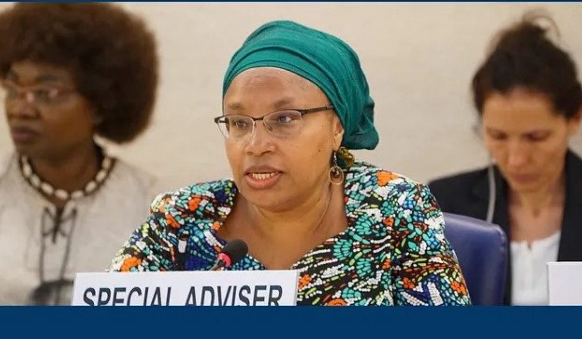 The United Nations Special Advisor on the Prevention of Genocide, Alice Wairimu Nderitu,  speaking on Tuesday, July 4, during her briefing to the Geneva-based UN Human Rights Council.