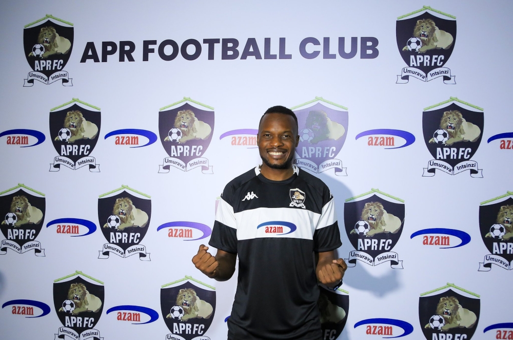 Ugandan midfielder Taddeo Lwanga who joined APR FC Ugandan midfielder Taddeo Lwanga who joined APR FC