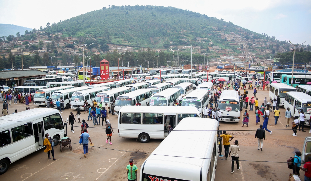 A view of Nyabugogo taxis park in Kigali. According to the City of Kigali, Nyabugogo transit hub is set to be revamped to increase its capacity to receive many buses. PHOTO BY CRAISH BAHIZI