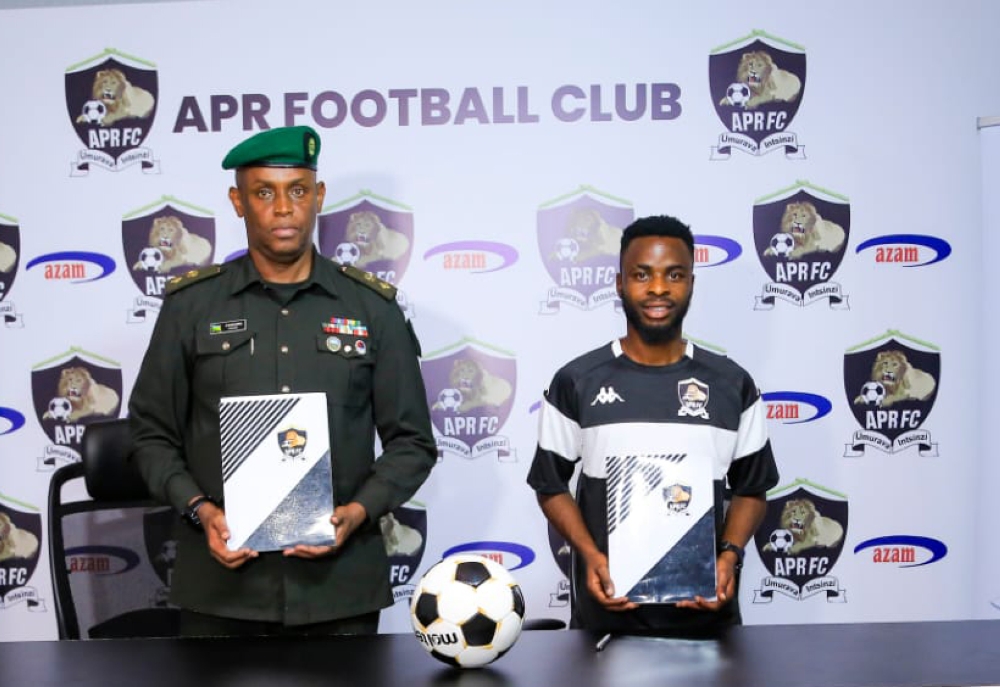 Forward Gilbert Mugisha will stay with APR until June 2025 after agreeing to a two-year contract extension.