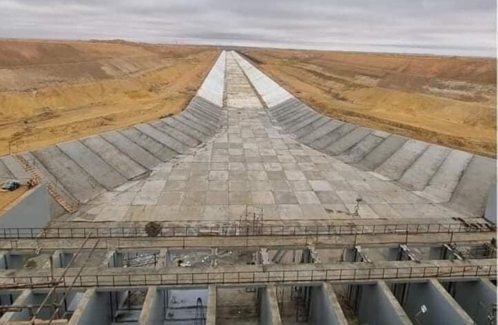 Egypt is building an artificial river, spanning 114 kilometres in length, parallel to the Nile River. COURTESY