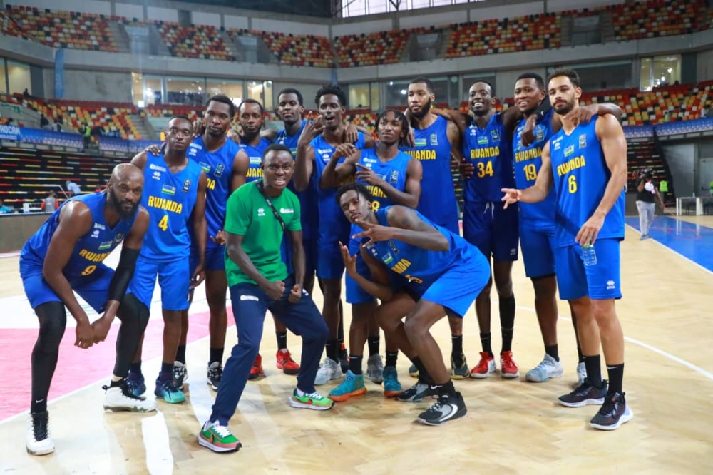 Rwanda men’s team booked a quarter finals berth in the 2023 FIBA AfroCAN after a 73-62 victory over Mozambique on July 12. Courtesy