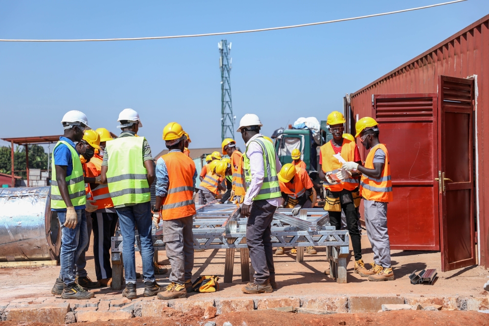 They were trained in innovative and green construction technology using light steel frames at the ADHI TVET Academy in Kigali