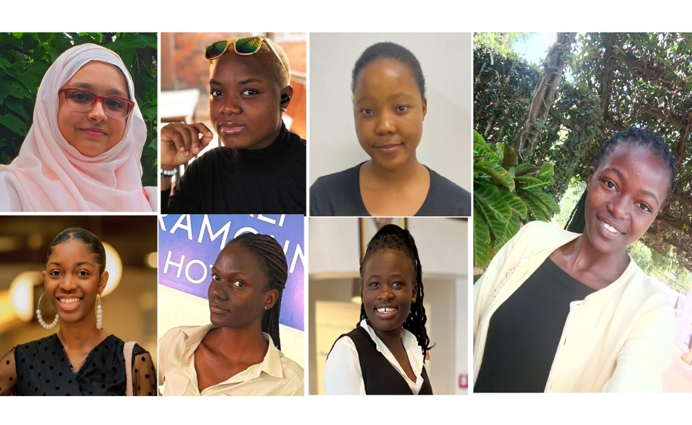 Some students who spoke to journalist on their experience as women living in Rwanda today. Courtesy