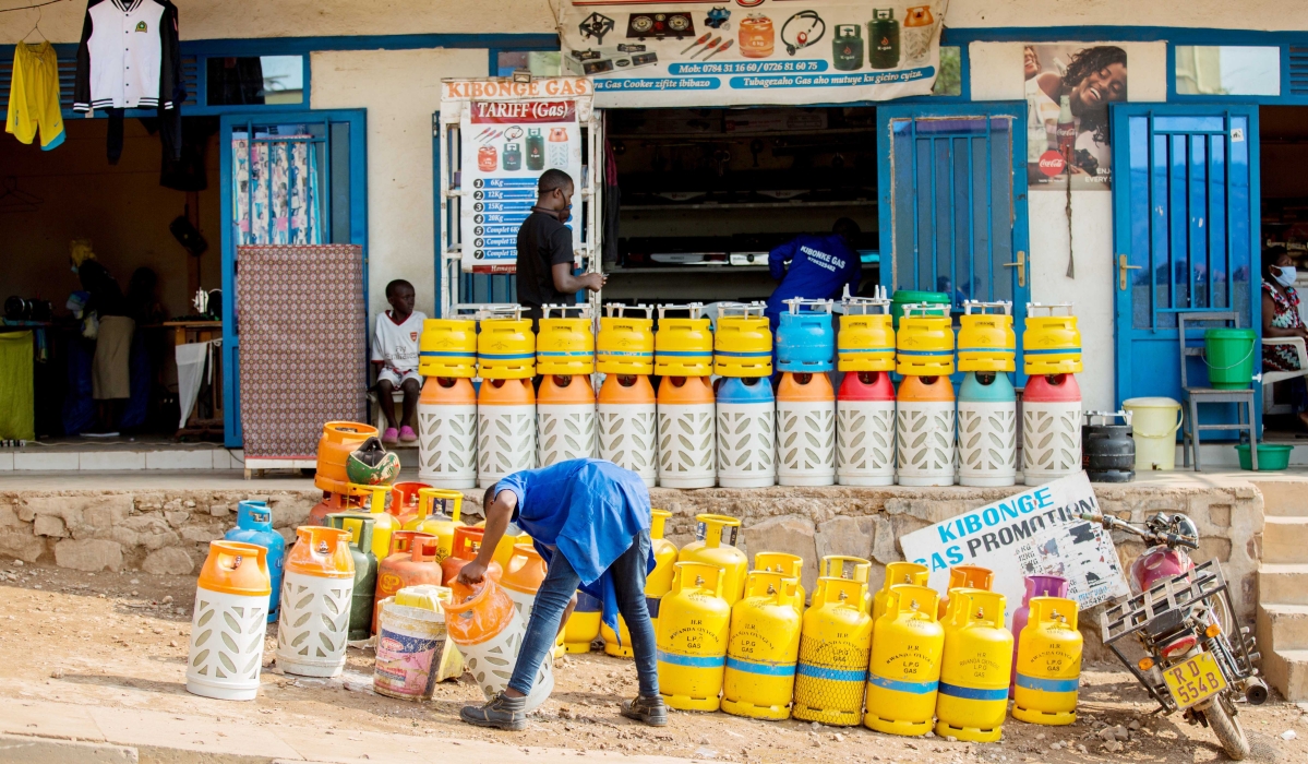 A liquiefied Petroleum Gas shop at Remera on 13 June 2020. File