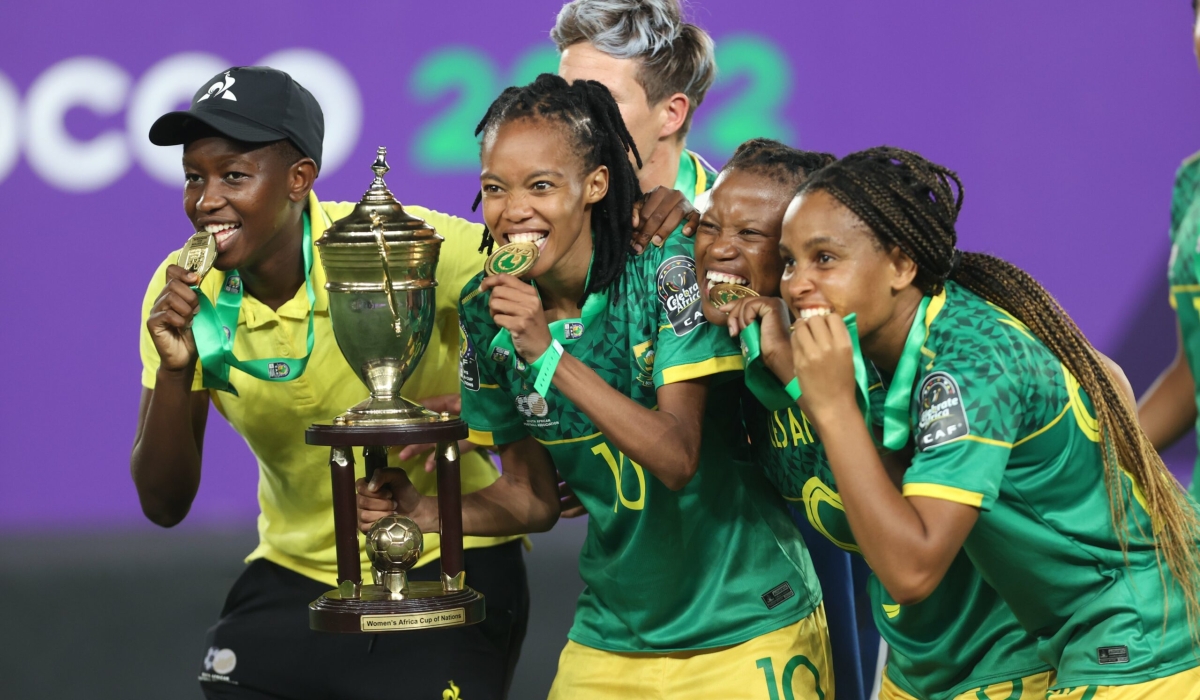 South Africa women players after winning African Championship. South Africa is aamong countries to represent Africa  in the upcoming 2023 FIFA Women&#039;s World Cup. Internet