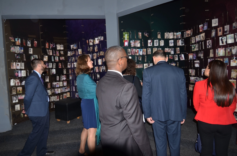 Visitors during a tour of Kigali Genocide Memorial. Photo by Craish Bahizi Visitors during a tour of Kigali Genocide Memorial. Photo by Craish Bahizi
