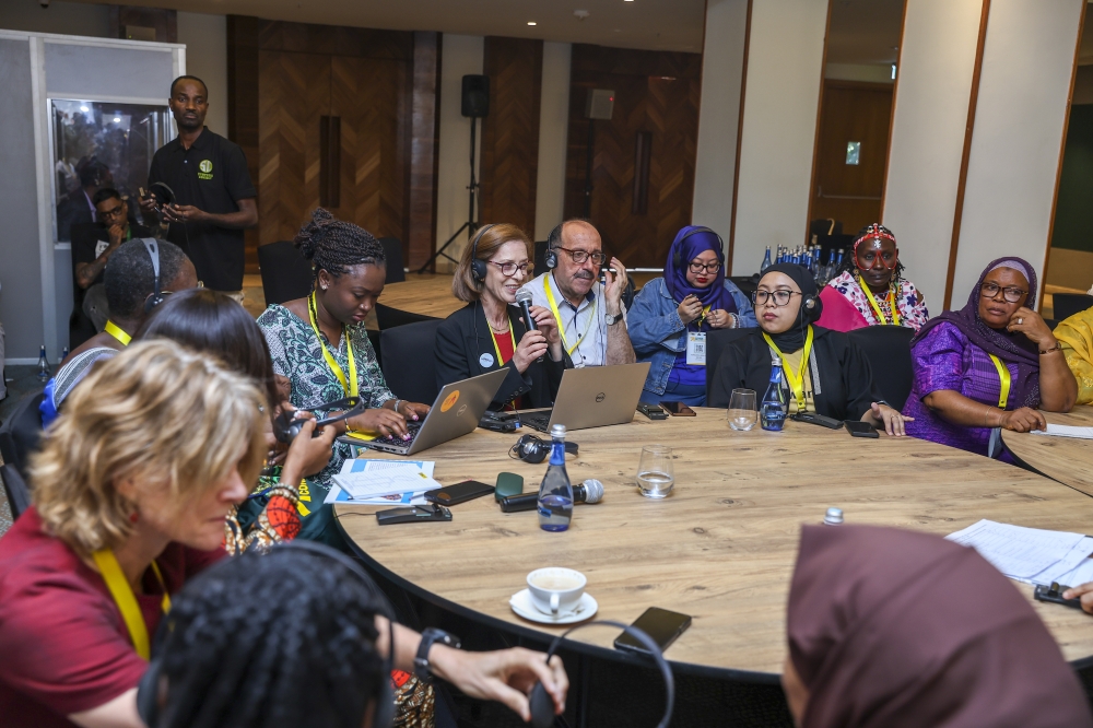 Delegates  at  a pre-conference that focused on ending Female Genital Mutilation/Cutting (FGM/C) on Sunday July 16. Photos by Olivier Mugwiza