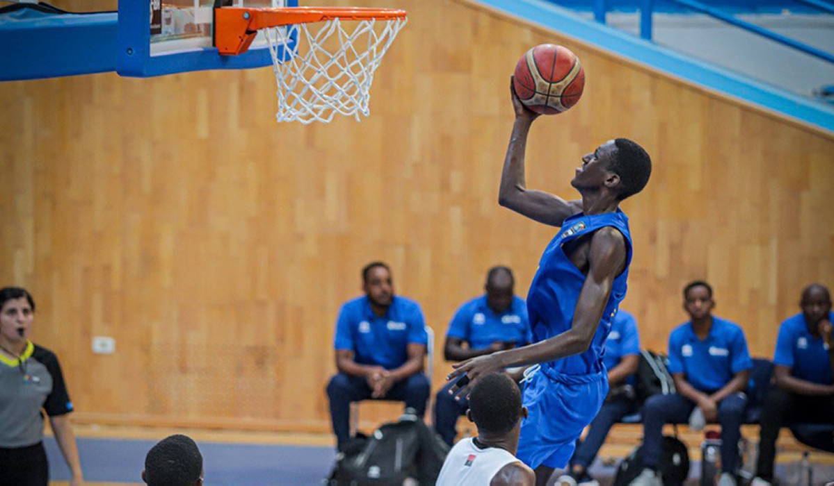 Rwanda U16 boys lost their last group phase game of the 2023 FIBA U16 African Championships, following a shock 59-60 defeat against Group  rivals Angola on Monday, July 17. COURTESY.