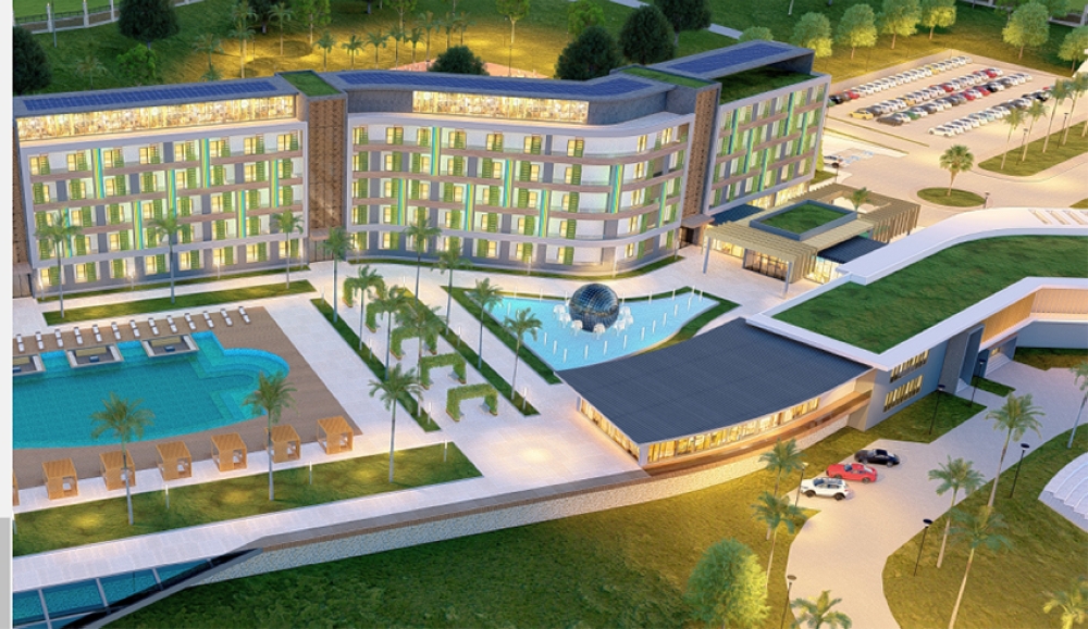 An artistic impression of the Rwf30bn five-star hotel. All photos: Courtesy.