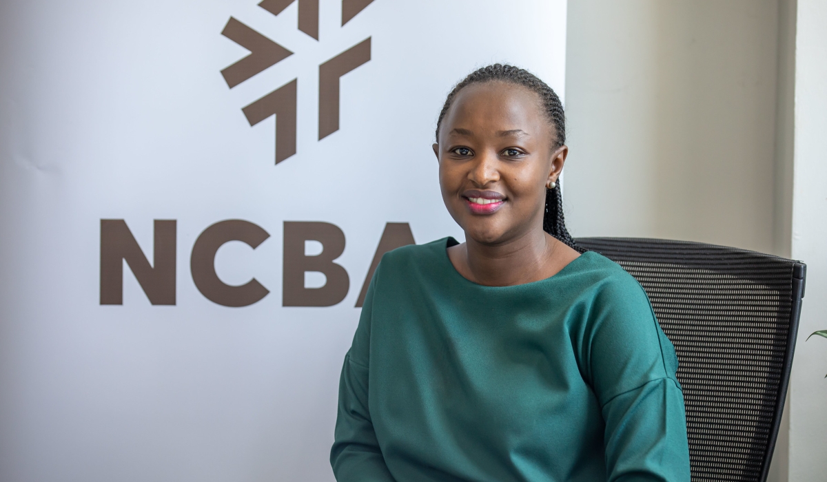 Angel Bitege, Corporate Relationship Officer during the interview .Photos by Willy Mucyo