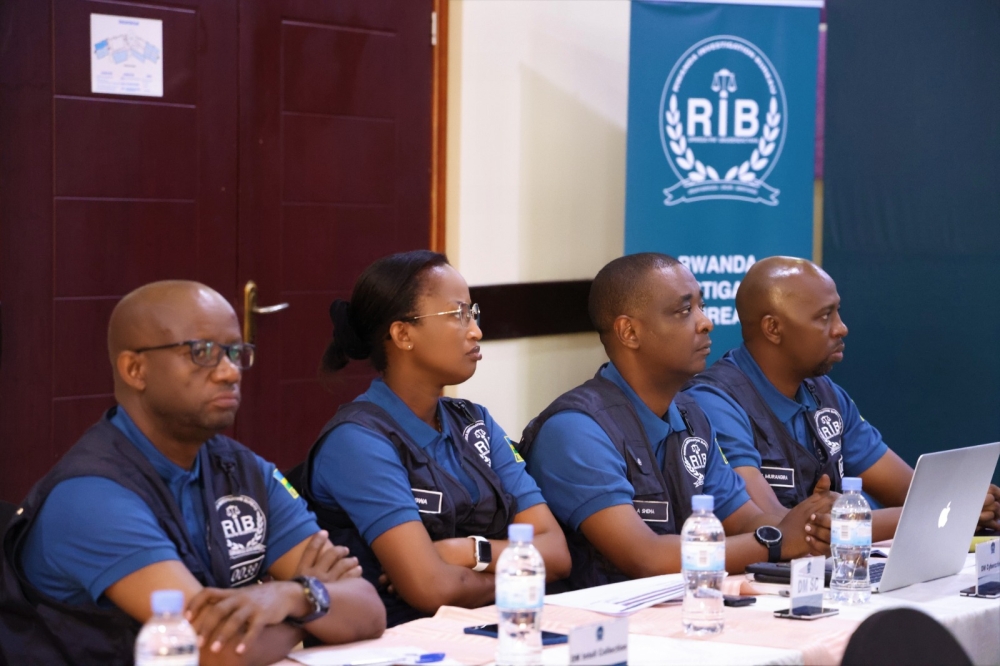 Rwanda Investigation Bureau  personnel during a 3 day retreat  in Nyamata in Bugesera District on June 27.  Courtesy