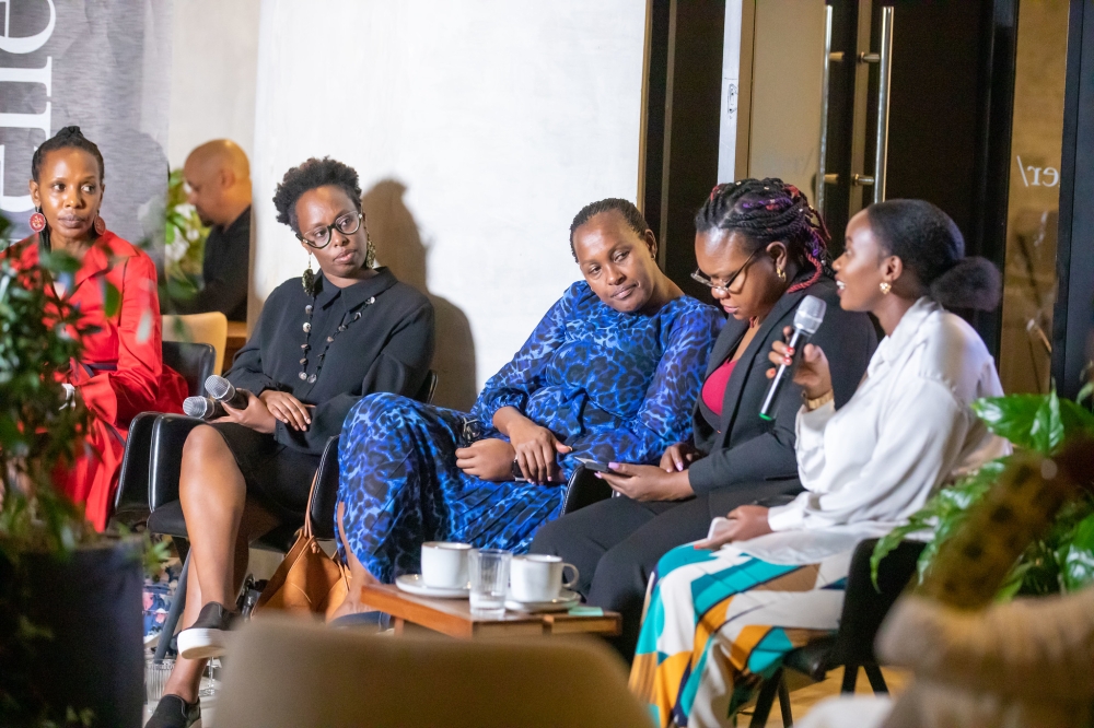 A panel discussion of women from international organizations, business, entrepreneurship, activism, and art on June 20. All photos by Willy Mucyo